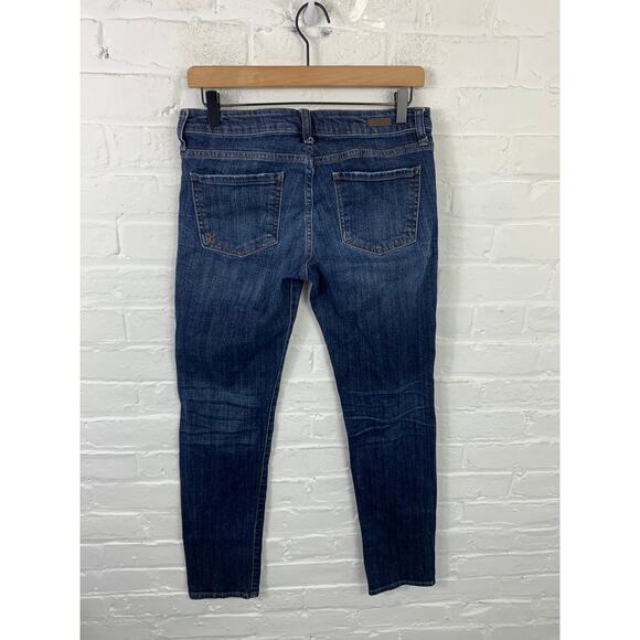 Kut from the Kloth Women's Skinny Leg Denim Jeans High-Rise Stretch Blue Size 6 - Picture 2 of 4
